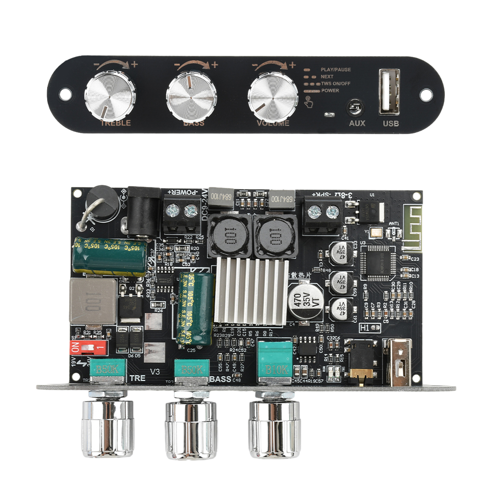 Outdoor Power Module - ZK-1001U TPA3116D2 Mono 100W Bluetooth 5.3