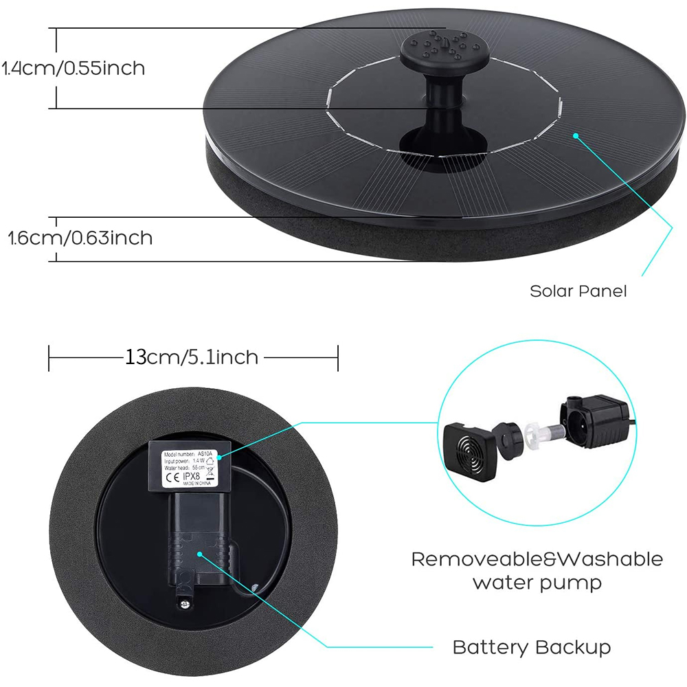 Waterfall Fountain Mini Solar  - огляд і ціна Outdoor Power Source
