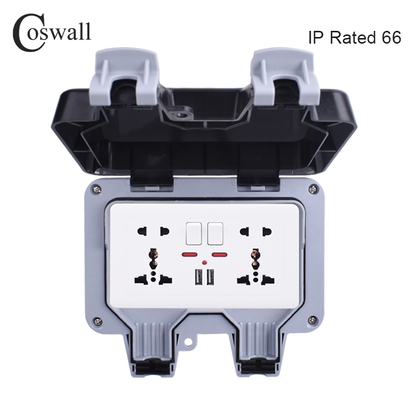 Coswall IP66 Weatherproof Wate - огляд і ціна Outdoor Usb Power Outlet
