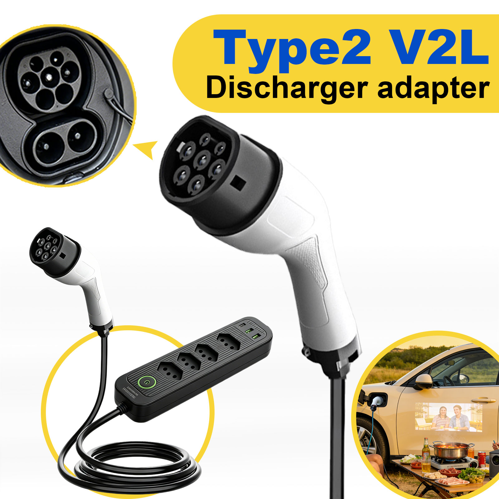 Type2 V2L Discharge Adapter 16 - огляд і ціна Outdoor Power Module