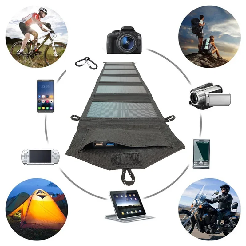 20W 6-Fold Portable Foldable S - огляд і ціна Outdoor Usb Power Outlet