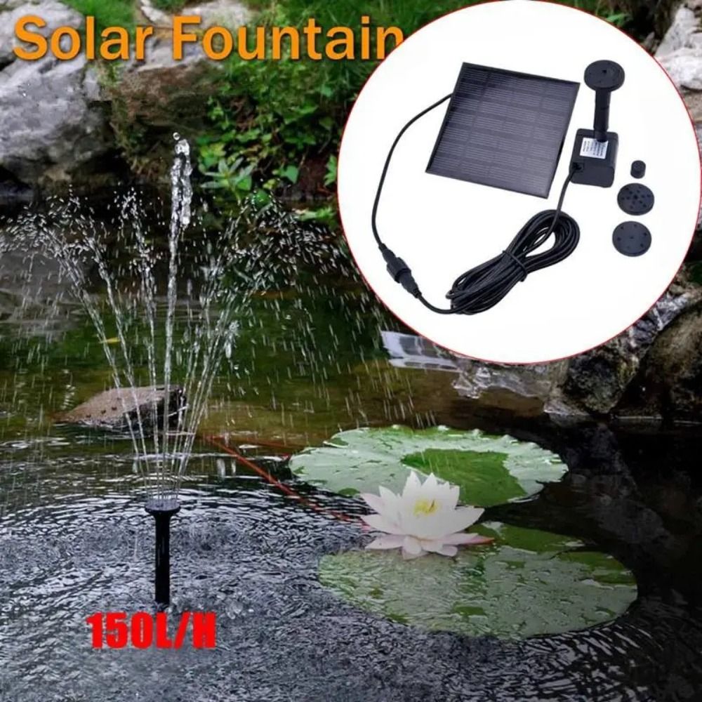 1.4W Mini Solar Fountain Pump  - огляд і ціна Outdoor Power Source