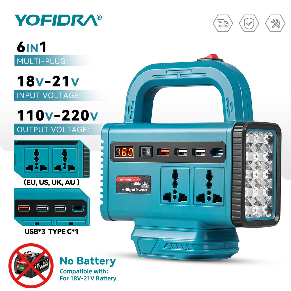 YOFIDRA 220V Portable Power In - огляд і ціна Outdoor Usb Power Outlet
