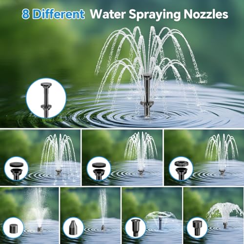 8W Solar Fountain Pump With 30 - огляд і ціна Outdoor Power Source