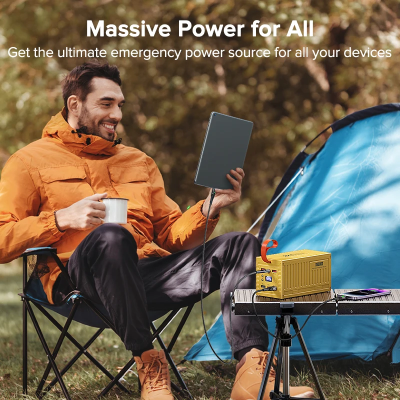 QOOVI 60000mAh Power Bank 22.5 - огляд і ціна Outdoor Usb Power Outlet